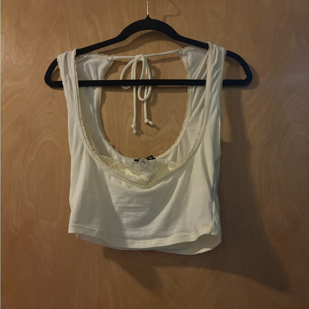 Dolls Kill, Generation Kiss Butter Yellow Lace Tank